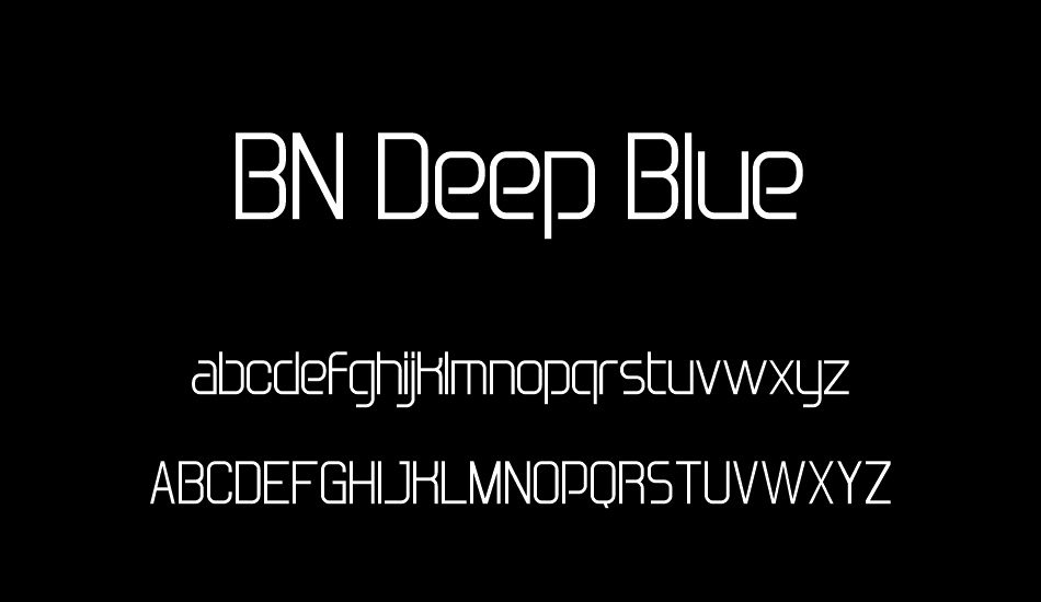 BN Deep Blue font