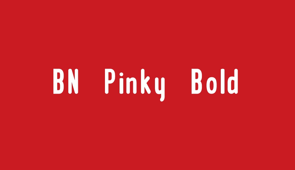 BN Pinky Bold font big