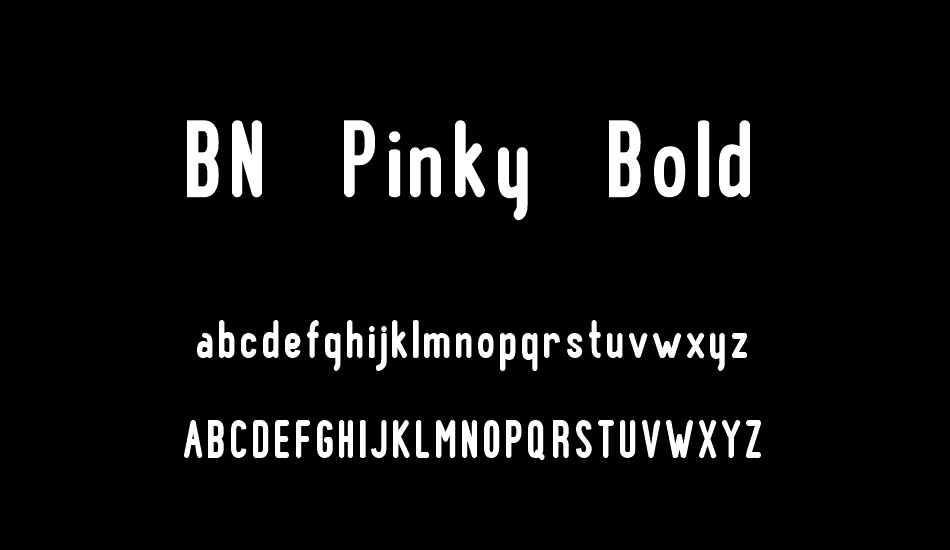 BN Pinky Bold font