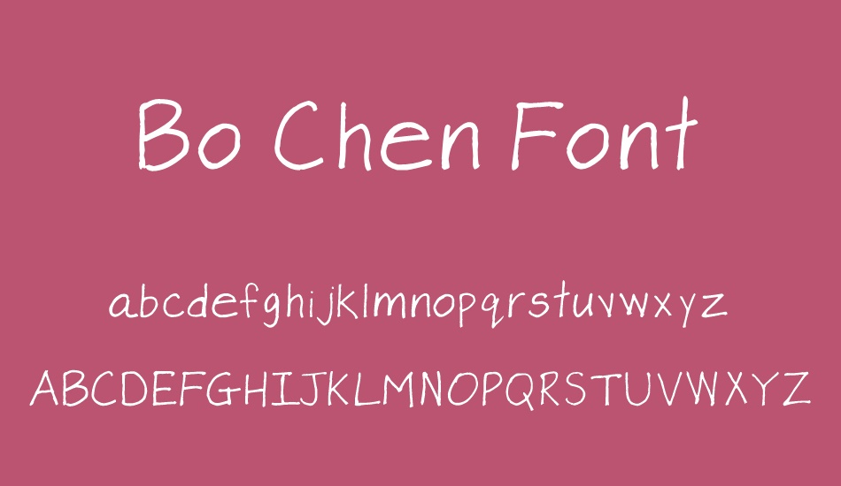 Bo Chen Font font