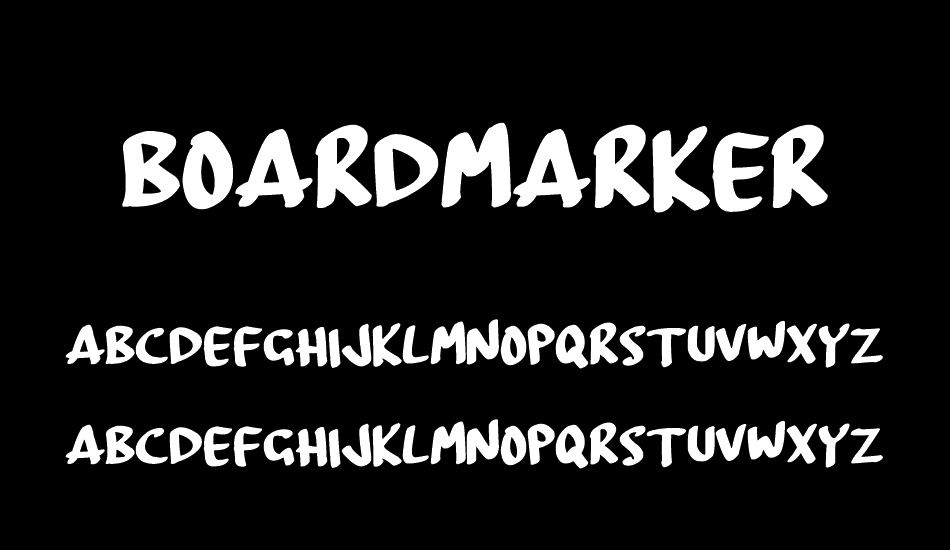 BoardMarker font