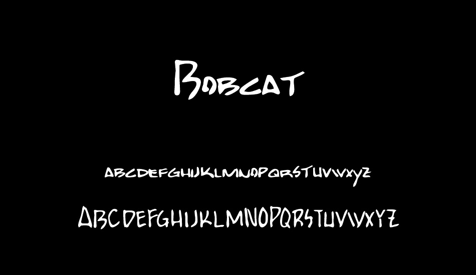 Bobcat font