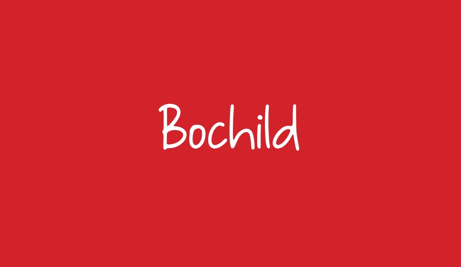 Bochild font big