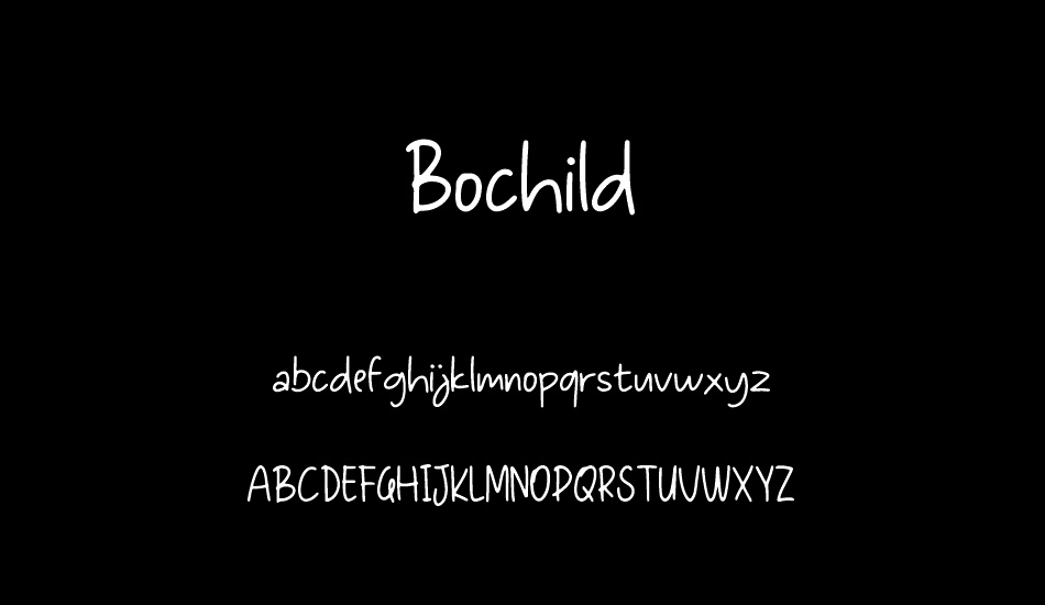 Bochild font