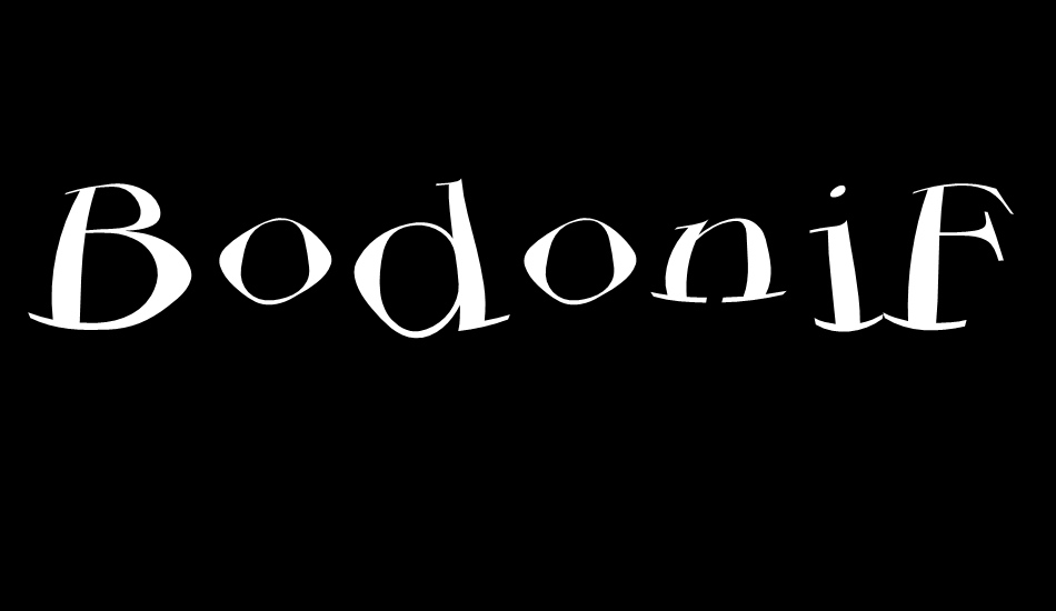 BodoniFlying font big