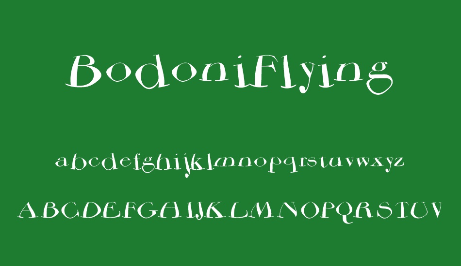 BodoniFlying font