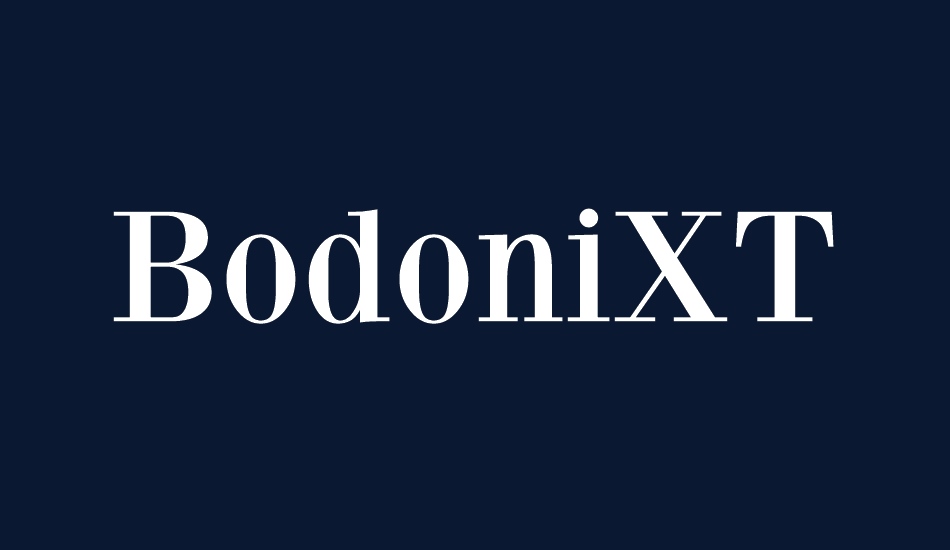 BodoniXT font big