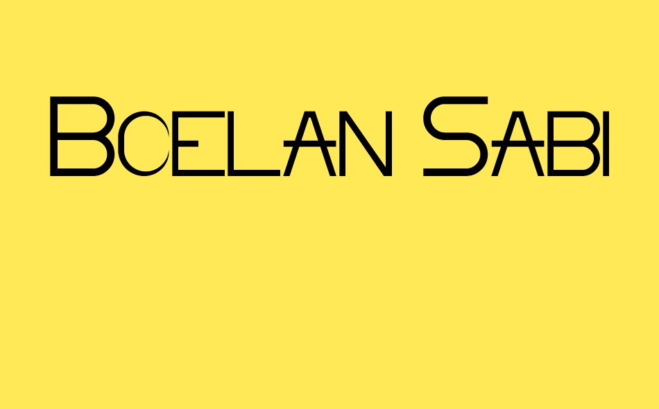 Boelan Sabit font big