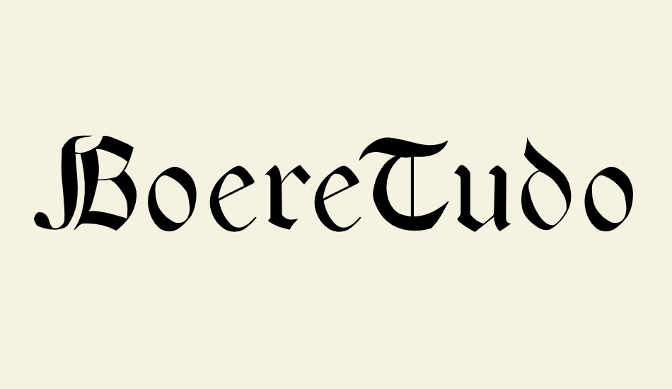 BoereTudor font big