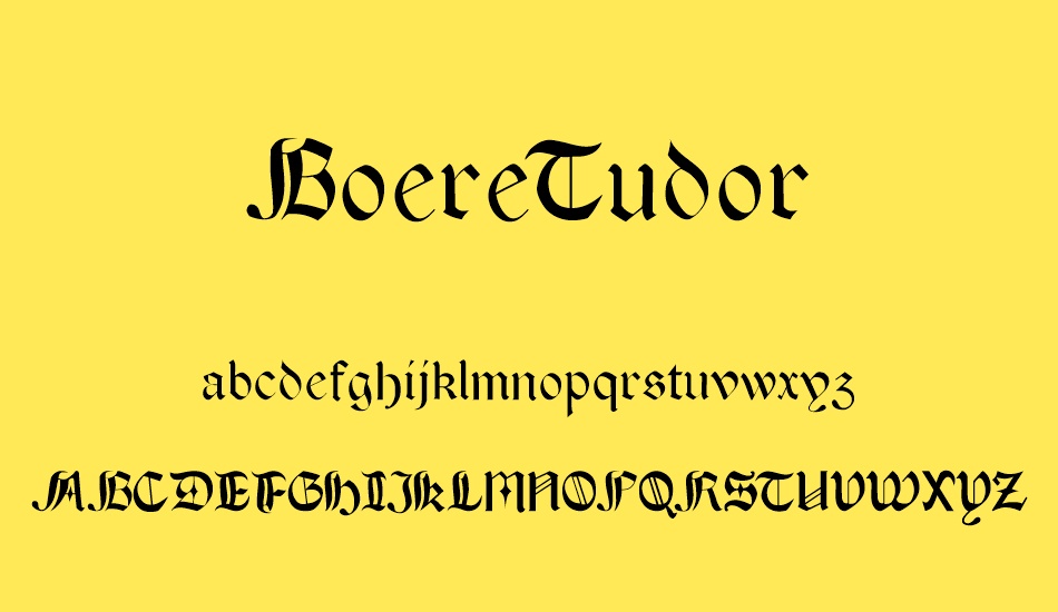 BoereTudor font