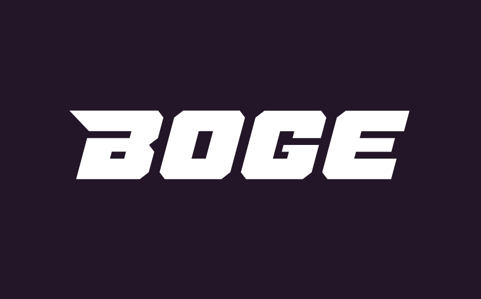 Boge font big