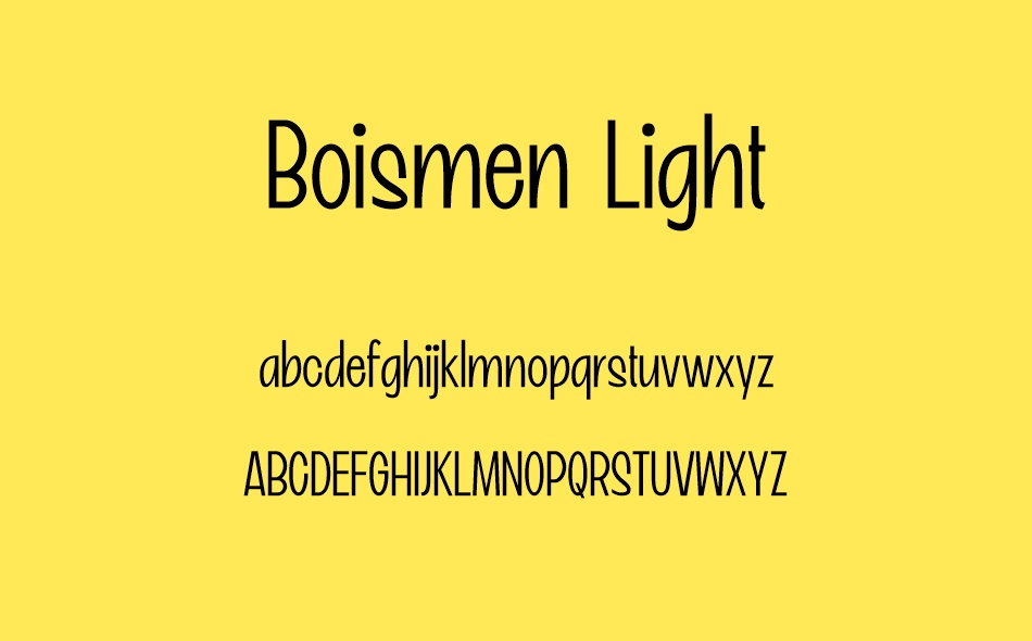 Boismen font