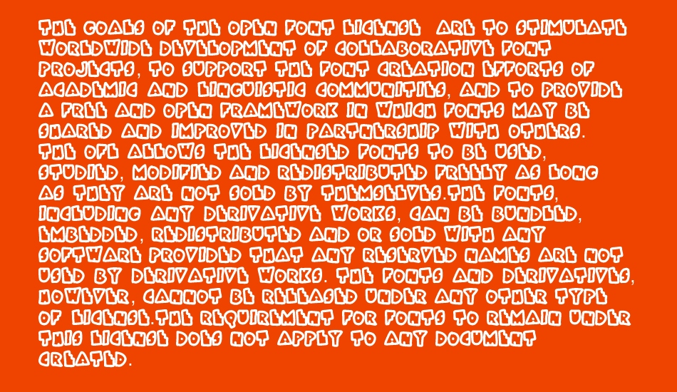 Bokai font 1