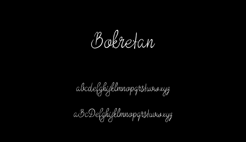 Bokretan font