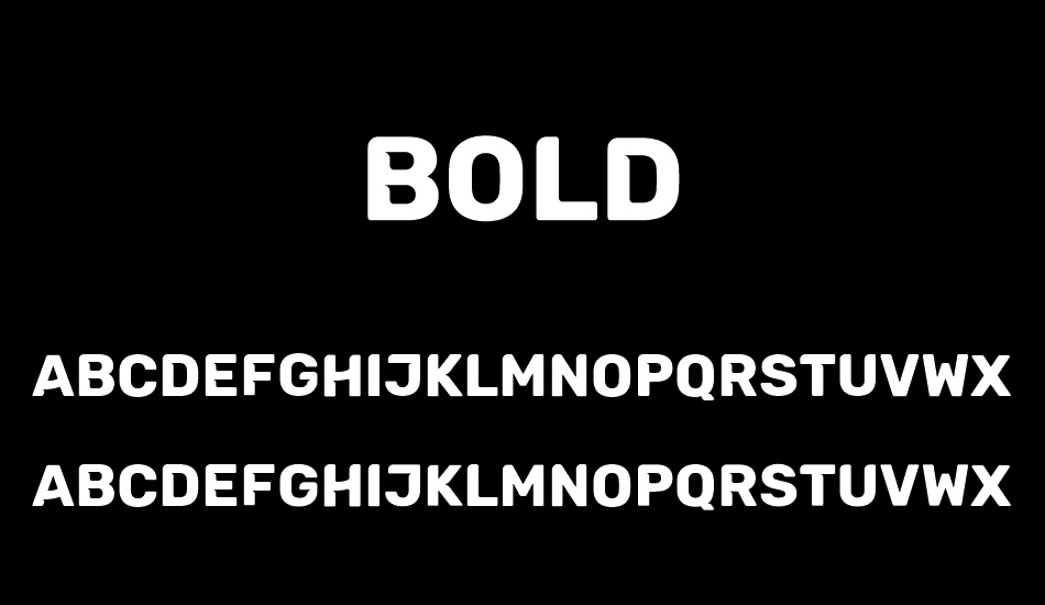 Bold font