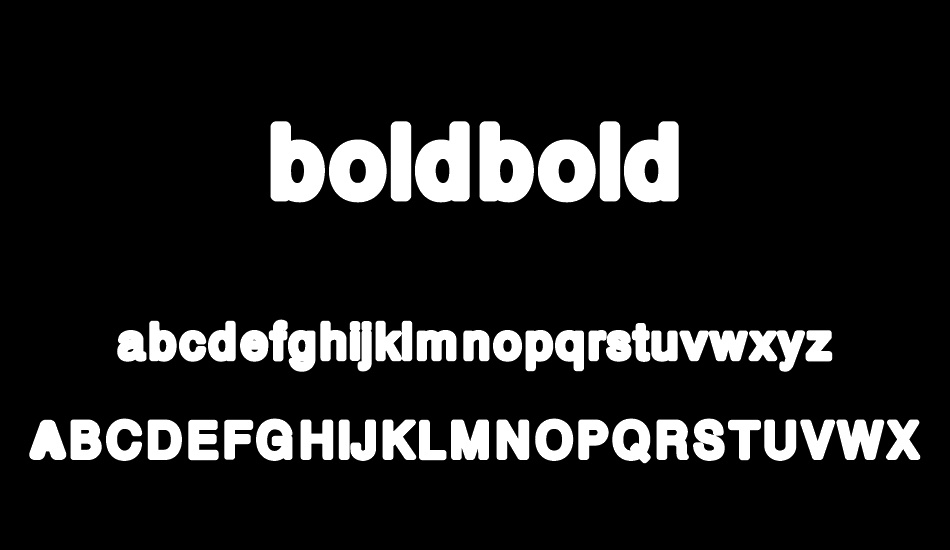 boldbold font