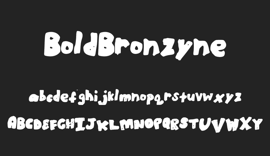 BoldBronzyne font