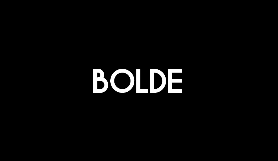 BOLDE font big