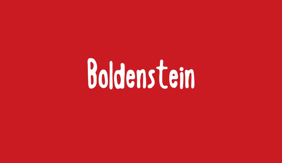 Boldenstein font big