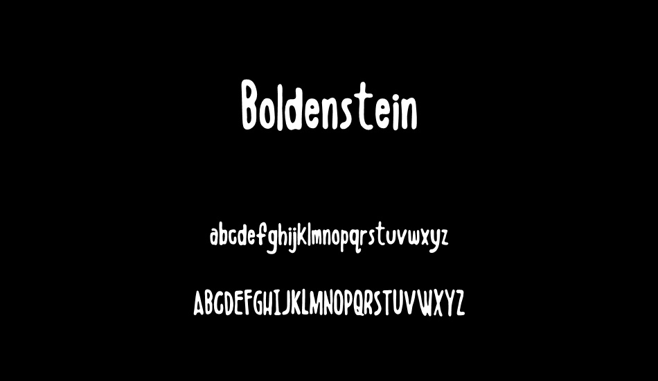 Boldenstein font