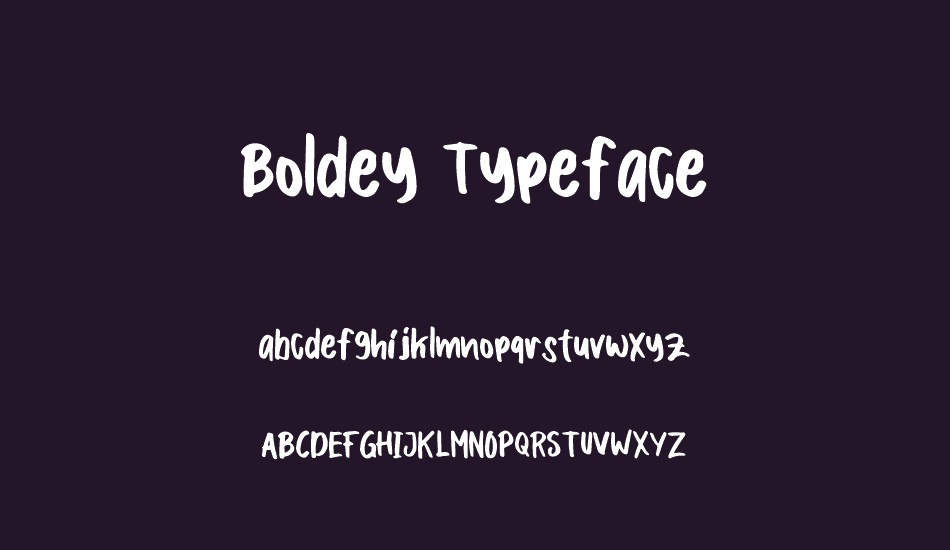 Boldey Typeface font