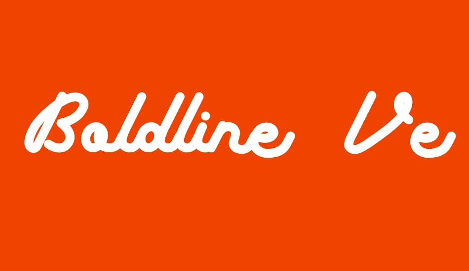 Boldline Free Version font big