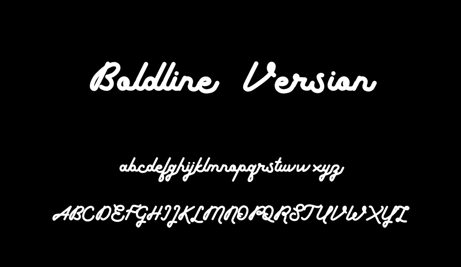 Boldline Free Version font