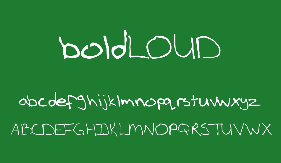 boldLOUD font