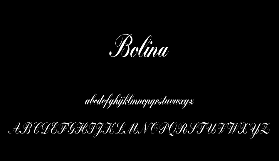 Bolina font