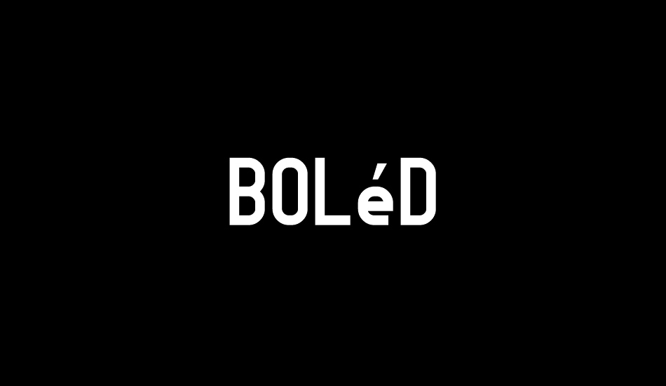 BOLéD font big