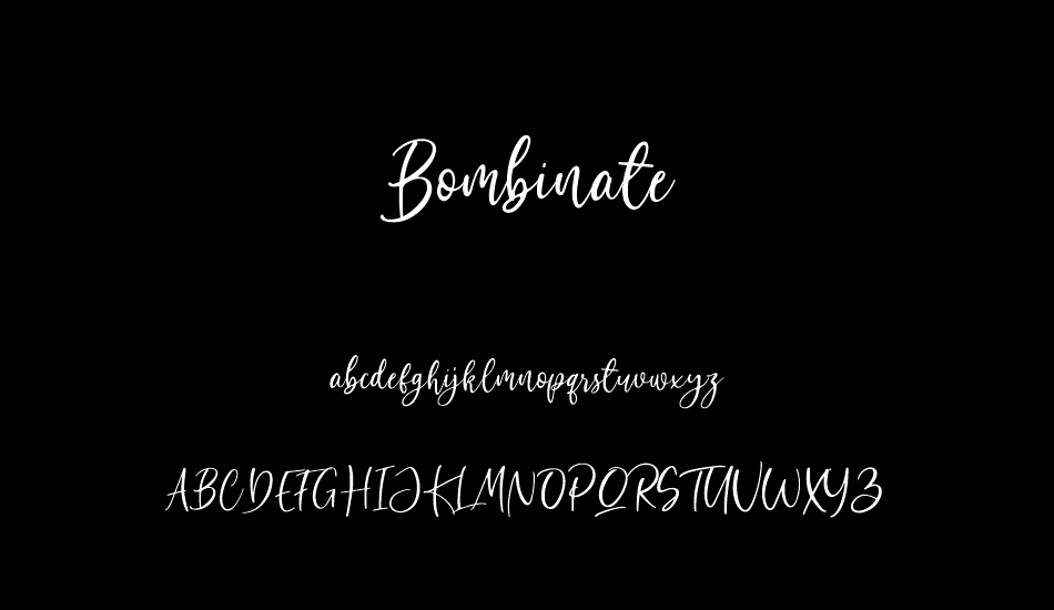 Bombinate font