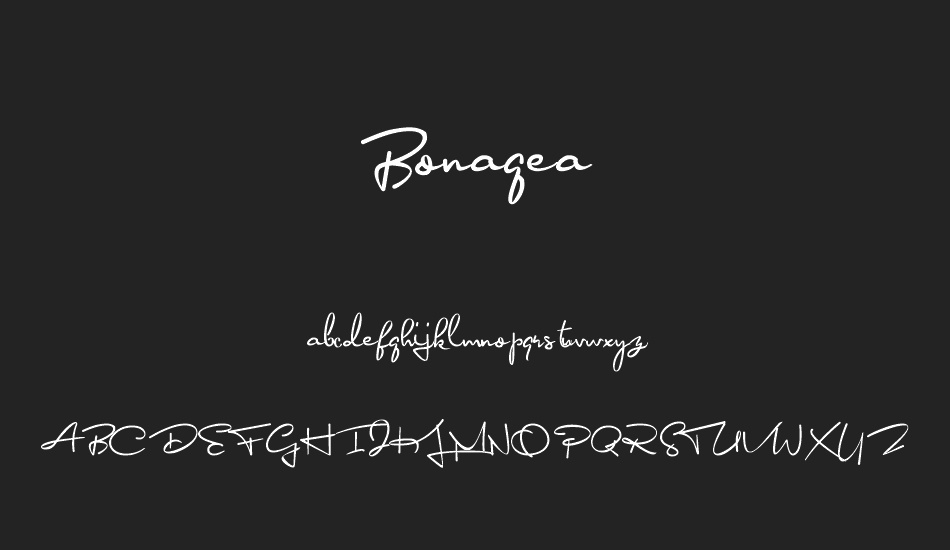 Bonagea font