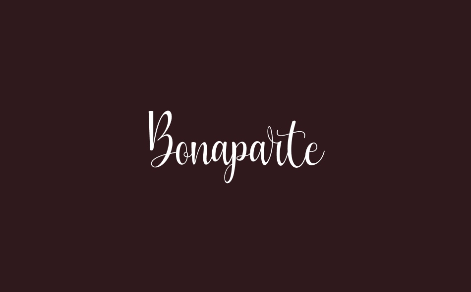 Bonaparte font big