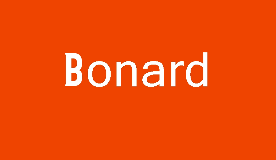 Bonard font big