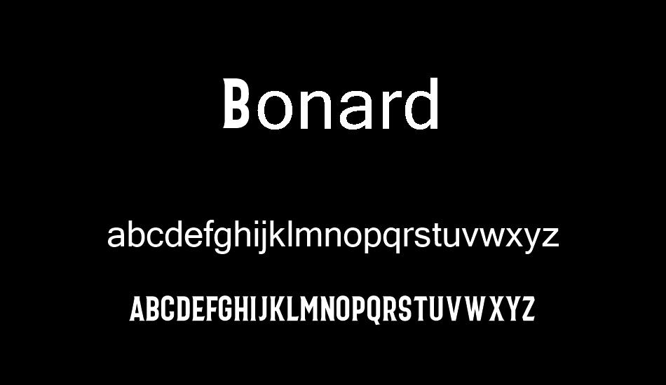 Bonard font