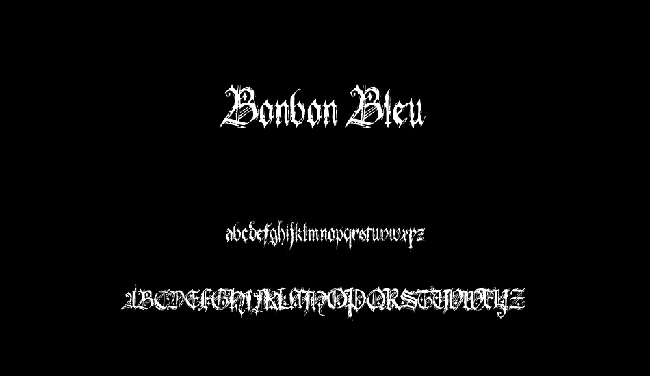 Bonbon Bleu font