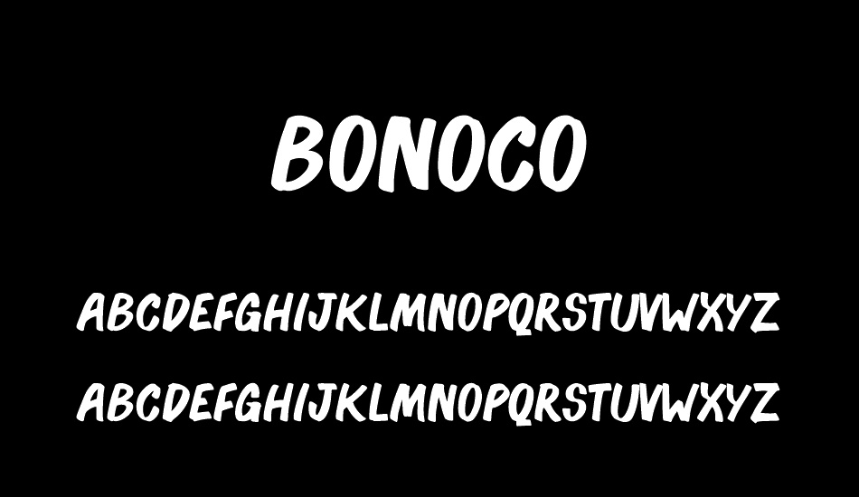 Bonoco font