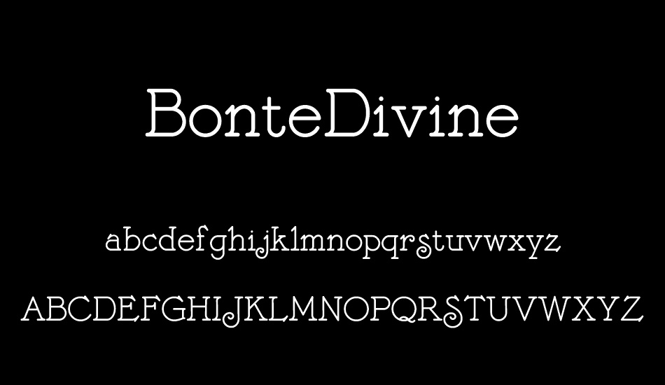 BonteDivine font