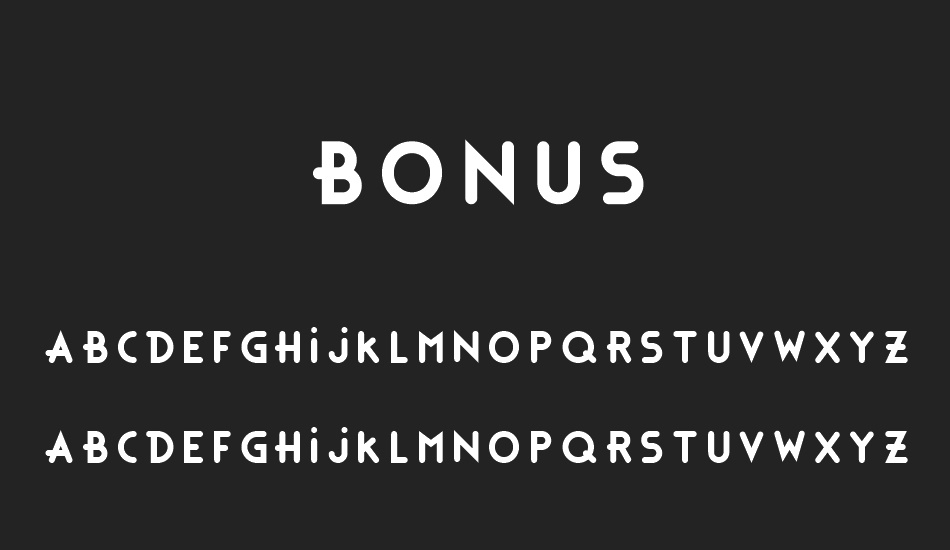 Bonus font