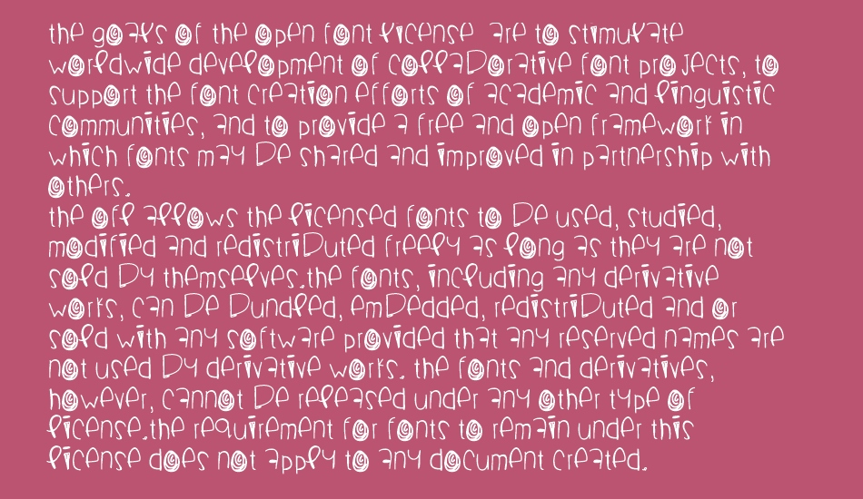 Boomchakalaka font 1