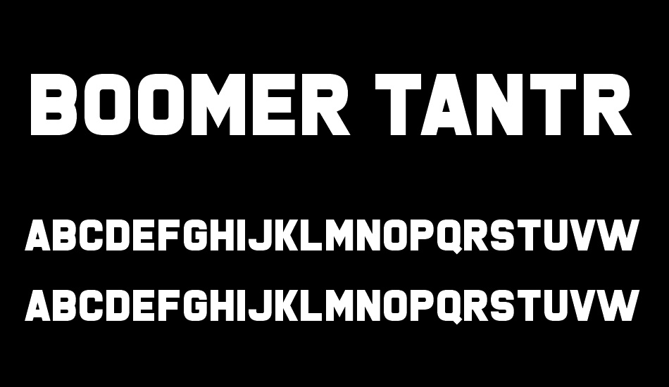 Boomer Tantrum font