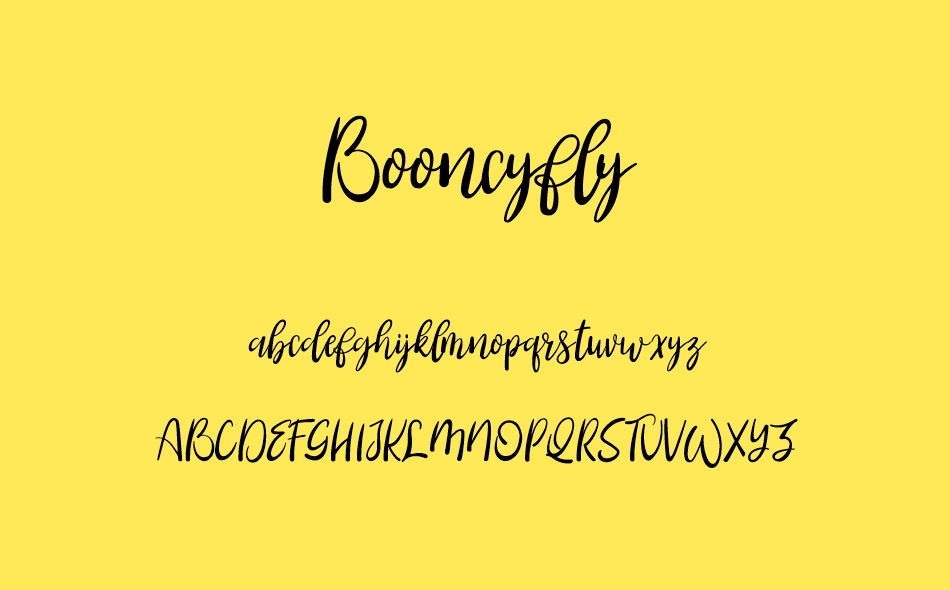 Booncyfly font