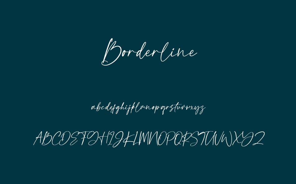 Borderline font