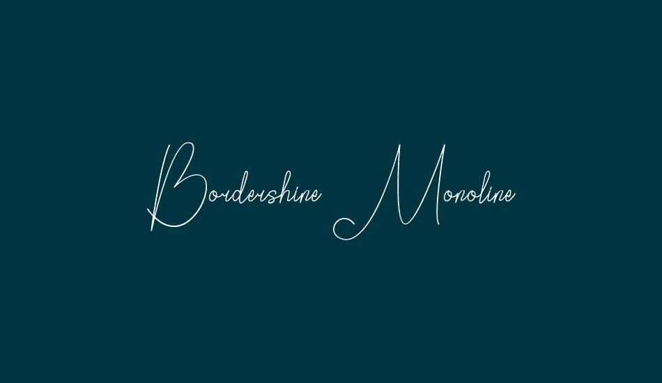 bordershine-monoline-demo font big