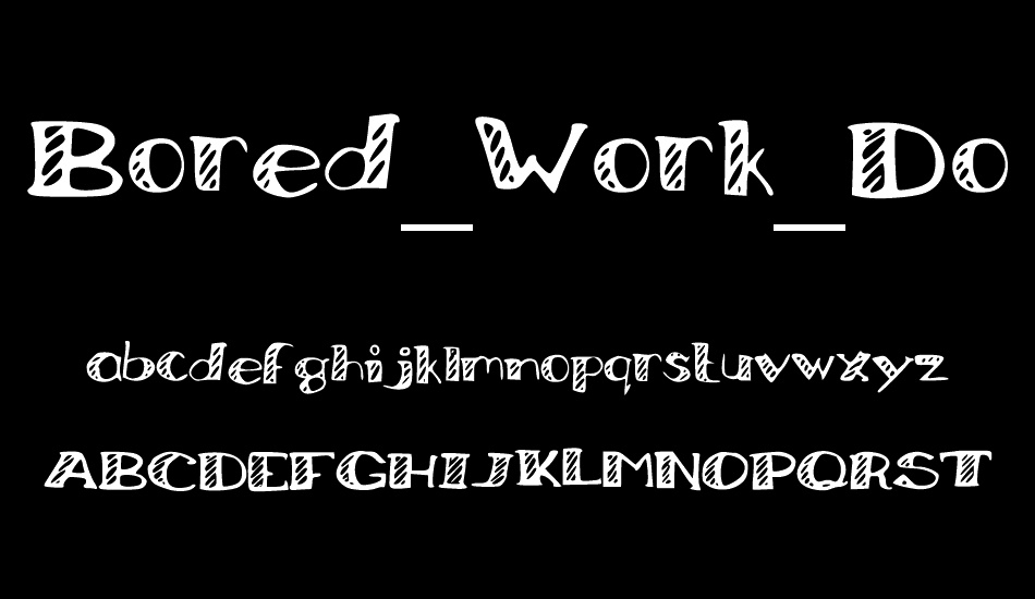 Bored_Work_Doodles font