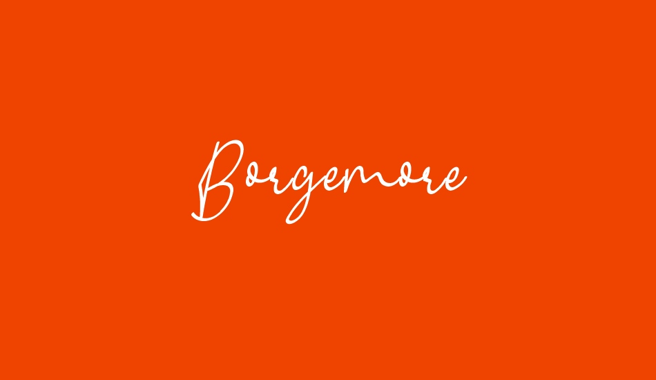 Borgemore font big