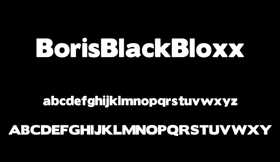 BorisBlackBloxx font