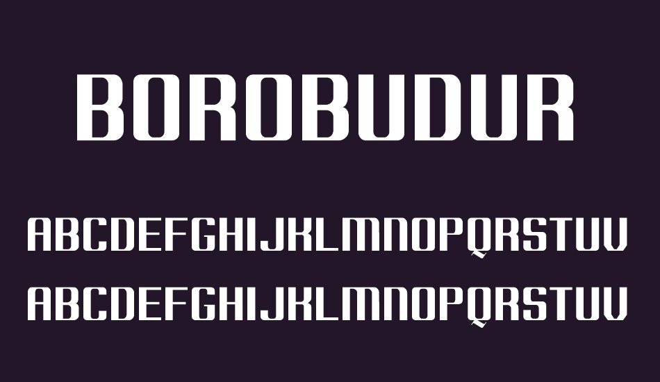 Borobudur font