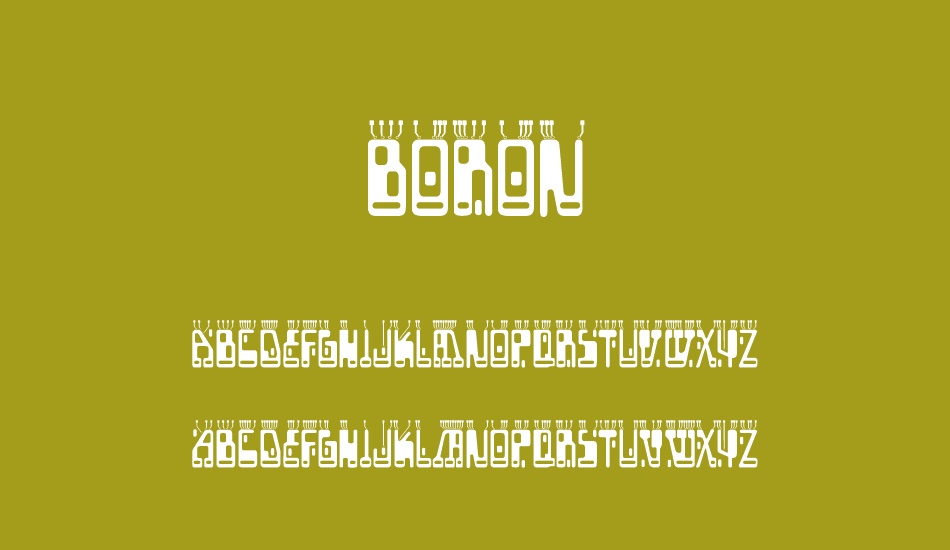 Boron font