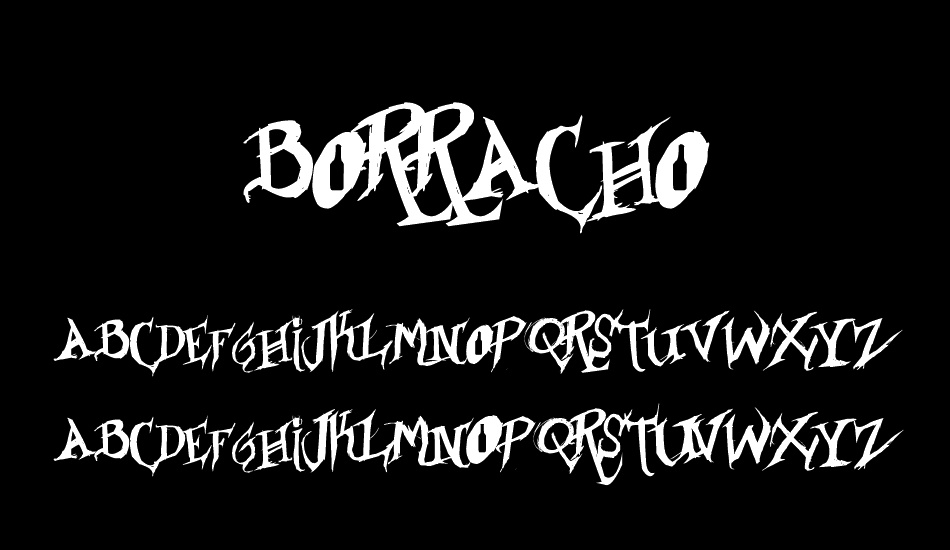 Borracho font